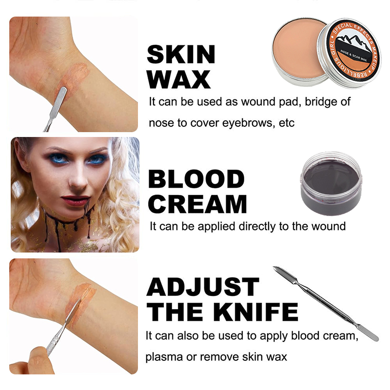 SFX Makeup Kit Scars Wax Hallo - مراجعة Body Paint Sfx وسعره