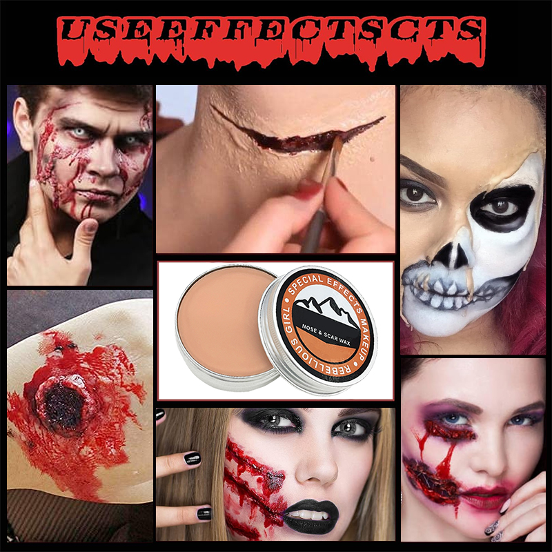 SFX Makeup Kit Scars Wax Hallo - مراجعة Body Paint Sfx وسعره