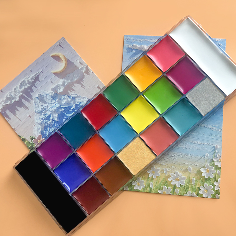 20 Colors Face Body Oil Painti - مراجعة Cosplay Prop Paint وسعره