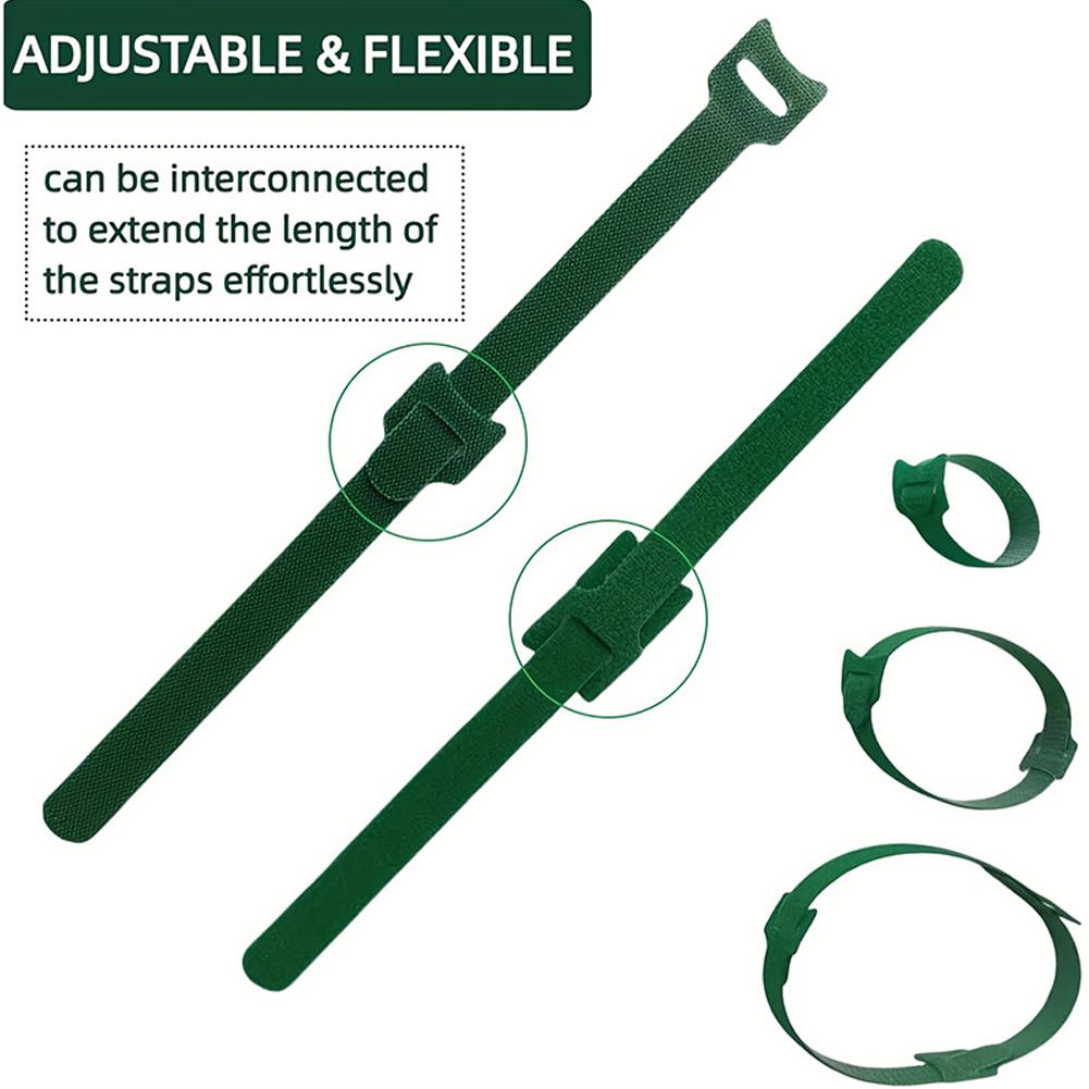 100pcs Reusable Adjustable Non - مراجعة Velcro Hook Loop وسعره