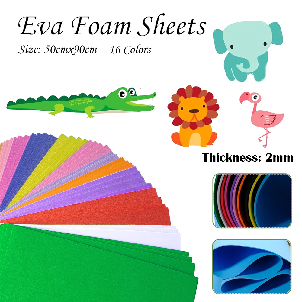 16 Colors Colorful EVA Foam Sh - مراجعة Cosplay Prop Foam وسعره
