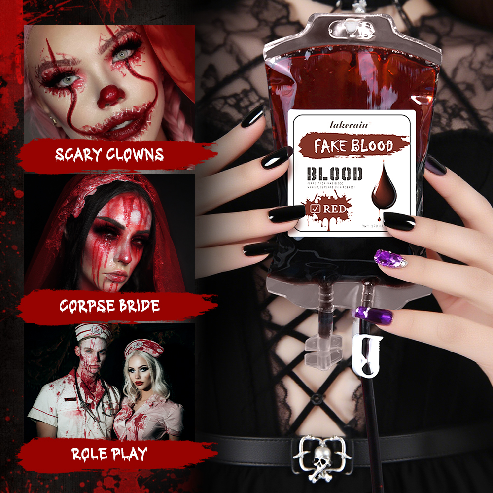 Lakerain Fake Blood 170ML Hall - مراجعة Cosplay Prop Paint وسعره