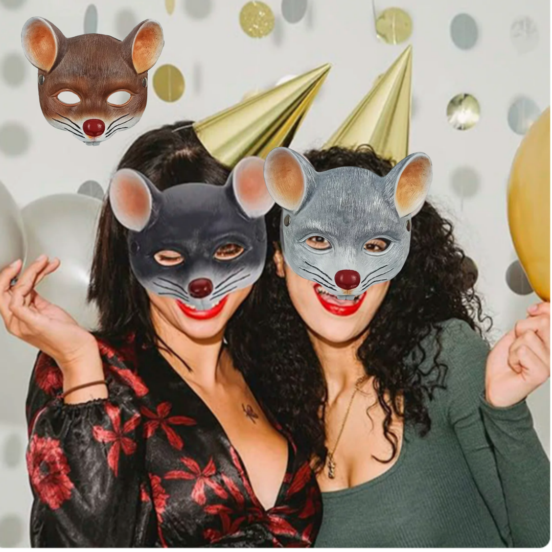 Mouse Half Face Mask 3D Stereo - مراجعة Cosplay Prop Foam وسعره