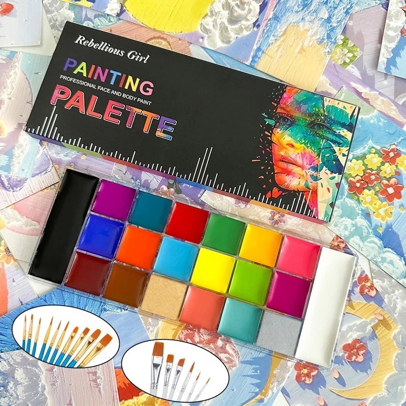 20 Colors Face Body Oil Painti - مراجعة Cosplay Prop Paint وسعره