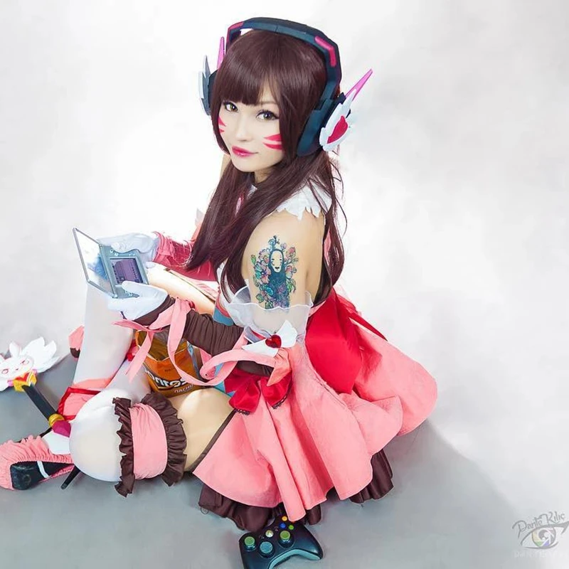 Game ROLECOS OW D.VA Cosplay W - مراجعة Dva Cosplay Prop وسعره