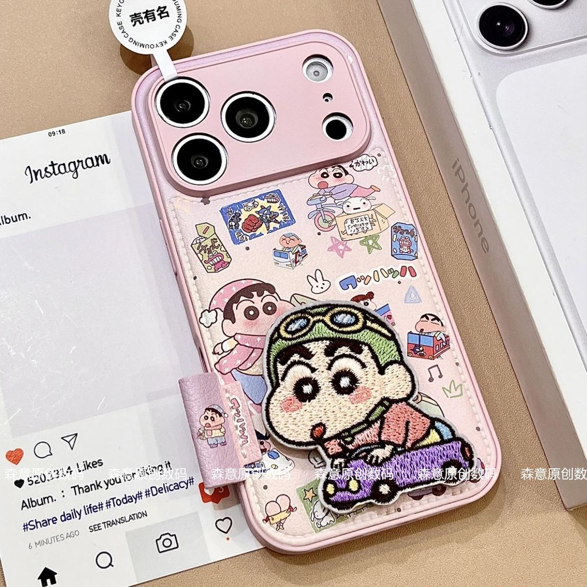 Crayon Shin chan phone case su - مراجعة Cosplay Prop Pattern وسعره