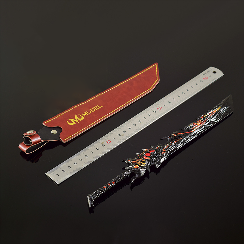 30cm Rebellious Seven Demon Bl - مراجعة Cosplay Prop Katana وسعره