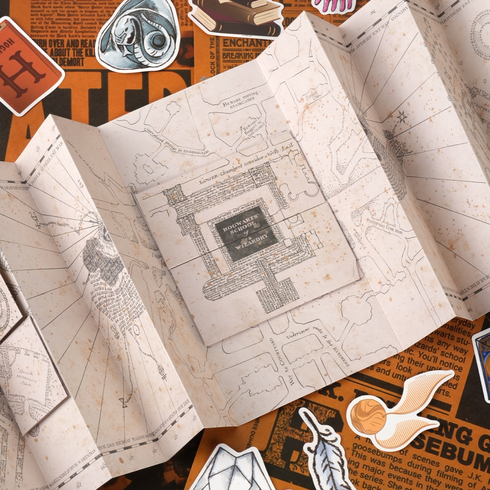 1PC Map Of The Marauder's Scho - مراجعة Prop For Cosplay وسعره