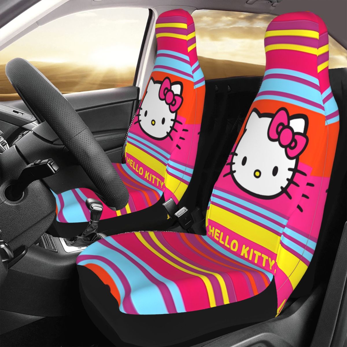 Hello Kitty Stripe Pattern Uni - مراجعة Cosplay Prop Pattern وسعره
