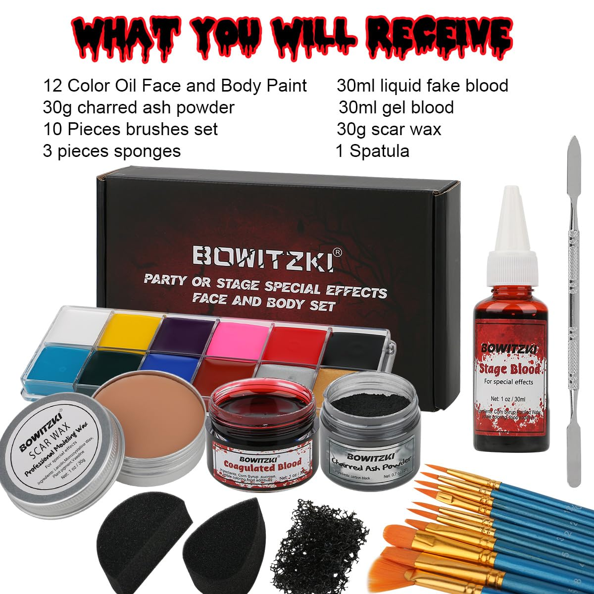 Bowitzki SFX Face Body Paint , - مراجعة Body Paint Sfx وسعره